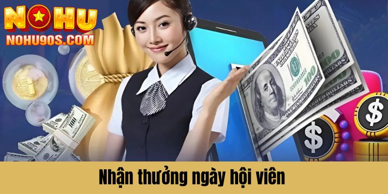 Nhận thưởng ngày hội viên 21 hàng tháng